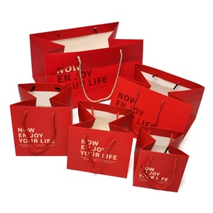 Luxury Shopping Tote Gift Paper Handle Bag Logo Customized Cardboard Jewelry Gift Bag Necklace - Product Image 3