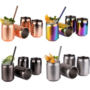 CAMOL FACTORY Maßgefertigte 400ml 500ml Getränkedosen Gehämmerter Bierkrug Edelstahl-Trinkbecher Cocktail Pop-Top Bierdosen-Becher - Product Image 4