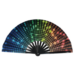 Para Mujeres/Hombres/Drag Queens - Abanico Plegable Grande para Festivales - Ideal para EDM, Festivales de Música, Eventos, Fiestas, Baile, Actuaciones - Product Image 3