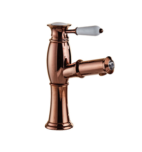 العتيقة النحاس اللون الذهبي حوض صنبور واحدة ليفر شلال غسل الوجه حوض بالوعة صنبور حوض خلاط حوض للحمام الحنفيات - Product Image 4