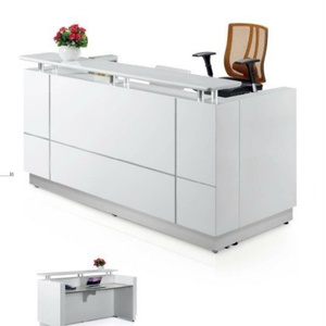 China Manufacturer Small Standing Reception Counter Retail Front <b>Desk</b> Furniture - Product Image 2