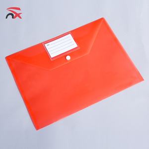 Porte-cartes de visite en plastique PP de couleur unie, format A4, imperméable, grande capacité, avec bouton-pression - Product Image 2