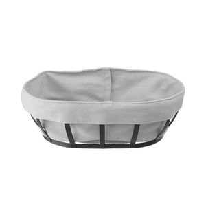 HENDI 250x160x75mm Oval <b>Fabric</b> <b>Basket</b> Elegant <b>Storage</b> Solution for Home or Office - Product Image 1