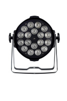 Projecteur LED Par 18*10W RGBWA+UV 4/5/6-en-1 avec boîtier en aluminium pour contrôle DMX512 8/9/10 canaux, angle de faisceau 25° °