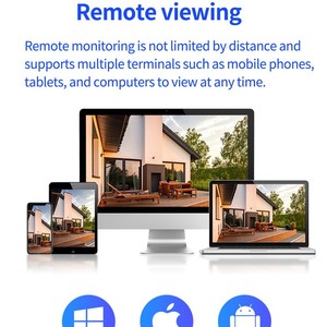 กล้องวงจรปิด 400W ความละเอียด 4MP เลนส์ f2.0 บันทึกข้อมูลบนคลาวด์ แอป Tuya ระบบตรวจสอบบ้านอัจฉริยะ มองเห็นในที่มืดด้วยอินฟราเรด ระยะ 10 เมตร - Product Image 5