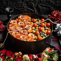 Caja de Regalo de Flores y Frutas JOYWOOD, Hecha con Materiales Reciclados, Resistente al Agua, con Ventana de Visualización, para el Día de la Madre