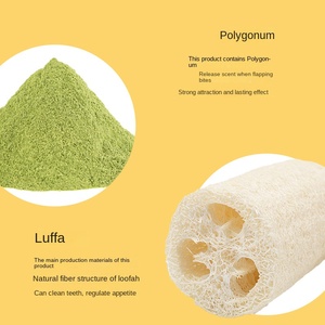 Jouet à mâcher écologique en loofah pour chat et chien - Nettoyage et soin des dents, résistant aux morsures, jeu interactif et relaxation - Product Image 3