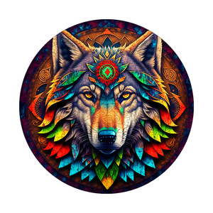Hamaileon Dark Night Wolf <span class=keywords><strong>King</strong></span> Casse-tête en bois <span class=keywords><strong>3D</strong></span> personnalisé avec 1000 + motifs 4 tailles de papier ou de boîte-cadeau en bois - Product Image 1