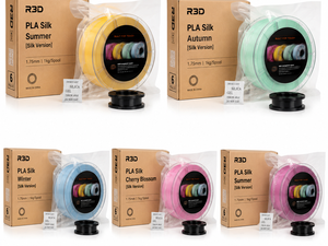 Filament d'imprimante 3D <span class=keywords><strong>R3D</strong></span> Silk <span class=keywords><strong>PLA</strong></span> bicolore 1,75 mm 1 kg, changement de couleur dégradé pour projets artistiques Bambu Lab, qualité supérieure - Product Image 4