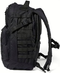 Sac à dos tactique en denim de style militaire 37L, sac à dos d'extérieur avec système MOLLE, compartiment pour ordinateur portable, doublure en nylon - Product Image 5