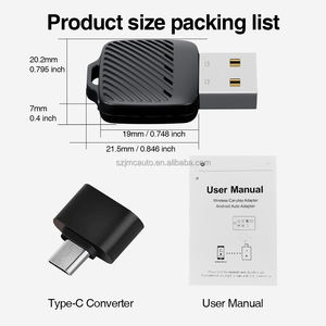 <span class=keywords><strong>Mini</strong></span> Dongle USB Sans Fil 2-<span class=keywords><strong>en</strong></span>-1 JMC CarPlay et Android Auto avec Contrôle au Volant et Appel BT pour Voiture <span class=keywords><strong>Golf</strong></span> Skoda - Product Image 2