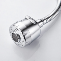 Robinet de cuisine moderne à poignée unique, en laiton chromé, avec douchette extractible rétractable pour eau froide