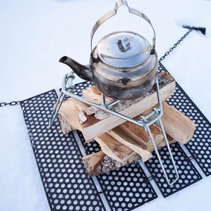 Support de <span class=keywords><strong>trépied</strong></span> en acier inoxydable pour ustensiles de cuisine en fonte Équipement de cuisson portable au feu de camp pour poêles à four hollandais - Product Image 6