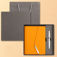 2025 impression de logo personnalisé A5 journal quotidien planificateur cahier coffret cadeau cahier en cuir à couverture rigide de luxe avec stylo