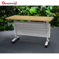 Bureau pliable de conception simple, bureau de formation pliable, table de conférence pliable