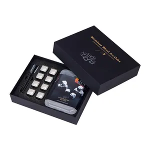 316 stainless steel ice particles gift set 304 ice Stone metal ice cube support company gift