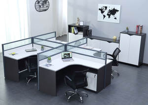 โมเดิร์นพนักงานสำนักงานเฟอร์นิเจอร์ Modular cubicle <span class=keywords><strong>Workstation</strong></span> <span class=keywords><strong>2</strong></span> 4 6 คนโต๊ะ Office Office Partition - Product Image 5