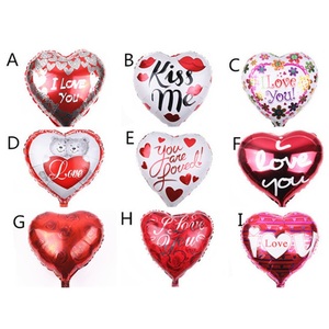18 inci I Love You balon Foil berbentuk hati untuk dekorasi pesta Valentine ulang tahun pernikahan properti latar belakang foto romantis - Product Image 1