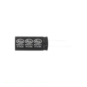 Condensateur RADIAL RXW100M1CBK-0511S CAP ALUM 10UF 20% 16V - Distributeur agréé - Product Image 1