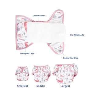 <span class=keywords><strong>Coola</strong></span>-pañales lavables de melocotón para bebé, pañal de tela reciclada, todo en uno con inserto - Product Image 3