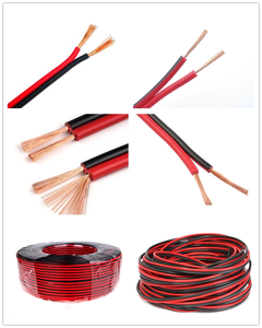 18 AWG 20 AWG 24 AWG <span class=keywords><strong>CCA</strong></span> OFC đồng đỏ và đen Loa cáp phẳng Ribbon Loa dây âm thanh dây song song Cáp - Product Image 5