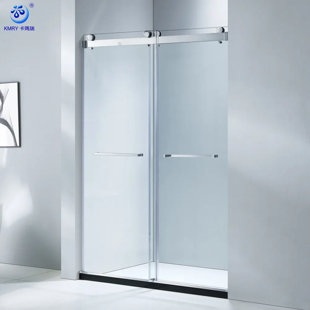5230A Ruang Shower 8Mm Bening Kaca Bypass Pintu Shower Geser