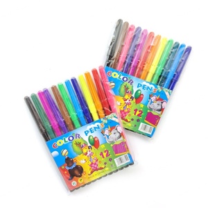Rotuladores de Dibujo Artísticos Personalizados de Fábrica, Material Escolar, 12 Colores, Rotuladores de Punta de Fieltro para Niños - Product Image 1