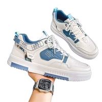Chaussures de skate à plateforme pour hommes, nouvelles chaussures respirantes, tendance, polyvalentes, chaussures de sport décontractées, style marche, baskets