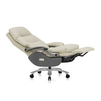 Fauteuil de Direction Modulaire pour Bureau, en Cuir Véritable, Hauteur Réglable, Design Moderne pour la Maison et l'Hôtel