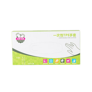 <strong>Disposable</strong> Gloves Food Grade Thickened Transparent TPE Plastic For Catering Household Use Boxed Pull Out Type Durable - Product Image 4