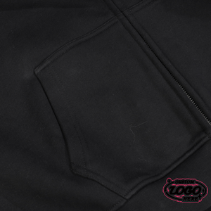 Sudaderas con capucha sólidas con cremallera y logotipo personalizado, sudadera unisex holgada para parejas, informal, de alta calidad, transpirable y de peso pesado - Product Image 5