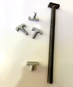 สลักเกลียวรูปตัวทีสแตนเลสแบบขายส่ง พร้อมหัวตอกแบบหัวที สำหรับรางอลูมิเนียมมาตรฐาน ANSI แบบเรียบ - Product Image 4