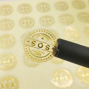 Etiquette holographique adhésive en rouleau de <span class=keywords><strong>vinyle</strong></span> brillant estampé à chaud avec logo personnalisé autocollant d'emballage en rouleau d'impression découpé - Product Image 2