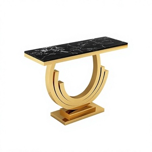 Luxury Design Table Metal And <b>Marble</b> Side Table For Drawing Room Decoration Usage Dining Table With Highest Quality - Product Image 1