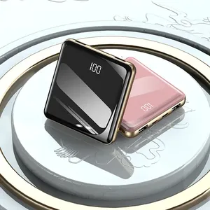 Batterie externe portable mini haute qualité 10000mAh Li-Polymère, charge rapide 20W, double ports USB et Micro USB, affichage LED - Product Image 4