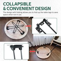 Installation facile en métal bricolage Portable détachable ordinateur portable Mini bureau Table basse pieds pliants réglables