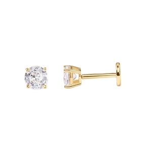 Rainbowking S925 <span class=keywords><strong>orecchini</strong></span> rotondi in <span class=keywords><strong>argento</strong></span> Sterling con zirconi con testa piatta e <span class=keywords><strong>orecchini</strong></span> traforati con filo interno <span class=keywords><strong>orecchini</strong></span> di gioielleria raffinata - Product Image 1