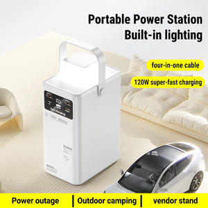 Aobote 80000mAh ngân hàng điện 120 Wát ngoài trời Trạm điện cầm tay công suất lớn cắm trại nhà cúp LED hiển thị nhà sản xuất - Product Image 6