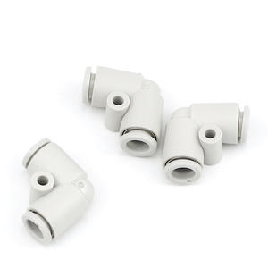 Conector Neumático de Conexión Rápida en Ángulo Recto, Latón, para Manguera de Aire, KQ2L/04-00/06-00/08-00/10-00/12-00 - Product Image 4