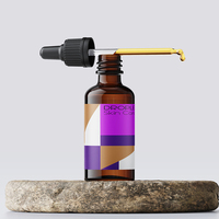 Boîtes cosmétiques personnalisées avec design privé, flacons compte-gouttes d'huile essentielle de 30 ml et 20 ml, emballage en boîte en papier de 1 oz