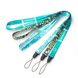 Lanière promotionnelle personnalisée de 20 mm, imprimée en sérigraphie, pour l'école et le bureau, avec logo, en polyester - Product Image 6