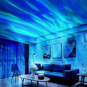 Projecteur LED intelligent RGB avec télécommande, effet ciel étoilé, vagues océaniques, lampe KTV USB, lumières de Noël, rotation automatique, pour la maison, la chambre, en métal - Product Image 3