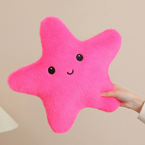 Coussin en peluche super doux en forme d'<span class=keywords><strong>étoile</strong></span> souriante, vente en gros d'usine, anti-stress, décoration de canapé pour la maison - Product Image 3