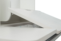 Bureau d'écriture pour enfants réglable en hauteur avec manivelle, avec rangement compartimenté, étagère perforée et dossier inclinable multi-angles