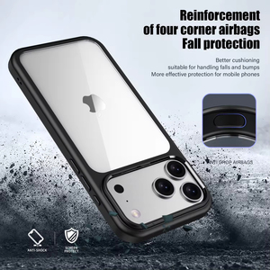 Cho <span class=keywords><strong>iPhone</strong></span> 17 Pro Max rõ ràng trường hợp đầy màu sắc Bumper TPU + PC Drop Protection chống sốc điện thoại di động bìa cho <span class=keywords><strong>iPhone</strong></span> 16 17 Pro OPP - Product Image 5