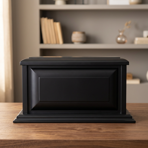 Urna Funeraria de Madera de Pino Negro, Caja Decorativa para el Hogar, Diseño Personalizable para Seres Queridos Adultos, Garantía de 2 Años, Estilo Americano 220 - Product Image 1