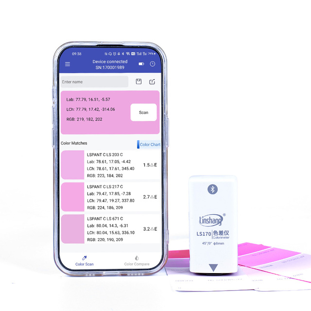 In Stock LS170 45/0 Cheap Colorimeter Price Pantone Ral Color Reader Handheld Colorimeter for Print