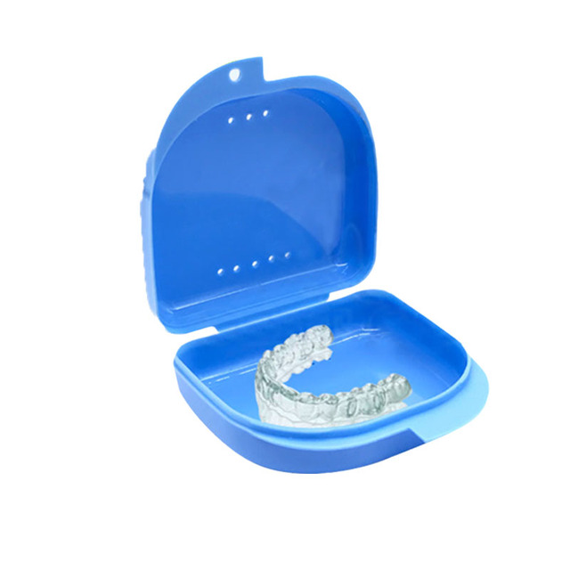 Dental Retainer Plastic Denture Box Orthodontic Retainer Box Denture Box Dental Storage Case