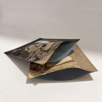 Sacs rétractables en plastique PE recyclables, imprimés sur mesure et gaufrés, avec fermeture éclair pour les collations, les chocolats, le café