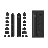 Kit de filtres anti-poussière pour console PS5/Slim/Pro, ensemble de couvercles universels anti-poussière, ensemble complet de bouchons anti-poussière pour PS5 édition disque/numérique